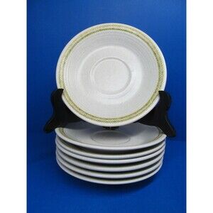 Franciscan Hacienda Green  Saucers Only Set Of 7 Saucers EC